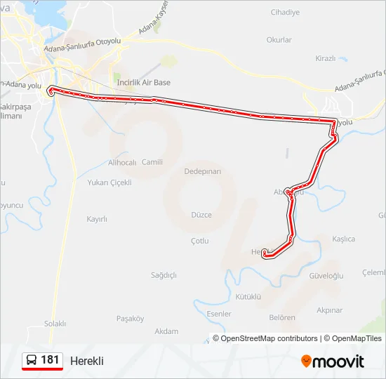 181  Line Map
