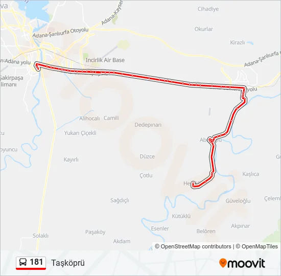 181  Line Map