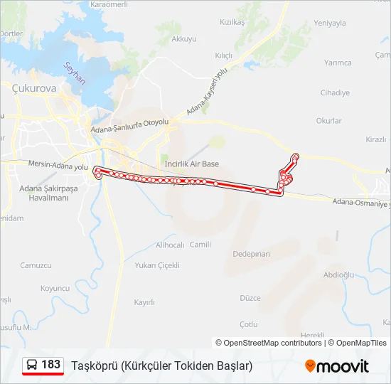 183  Line Map