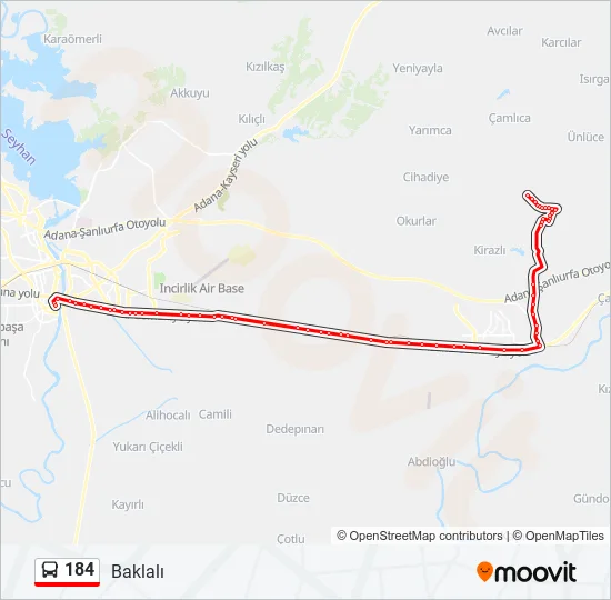 184  Line Map