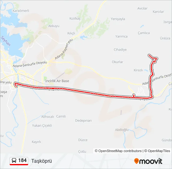 184  Line Map