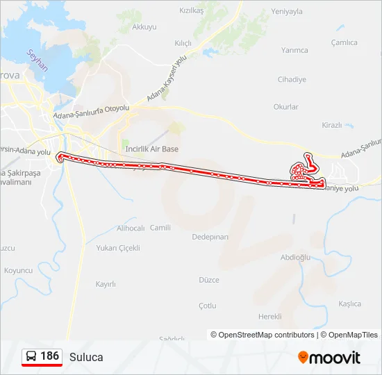 186  Line Map