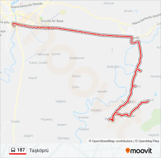 187  Line Map