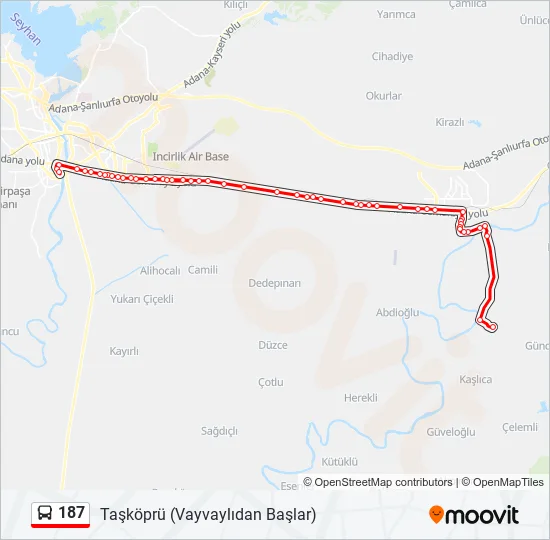 187  Line Map