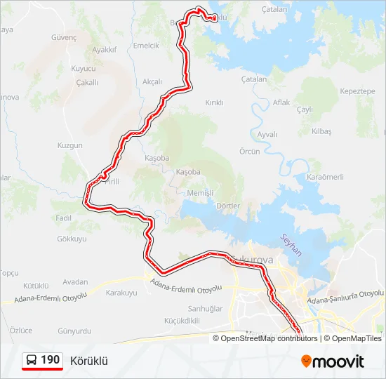 190  Line Map