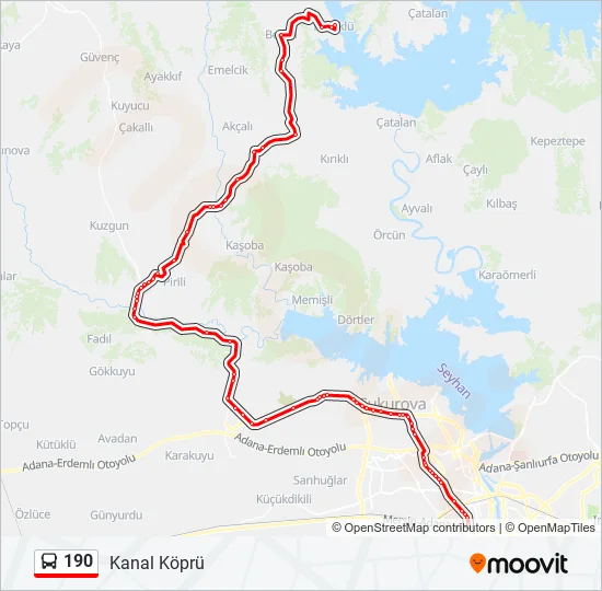 190  Line Map