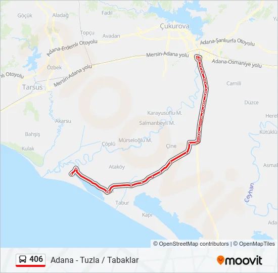 406  Line Map