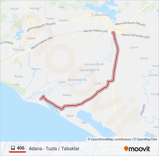 406  Line Map