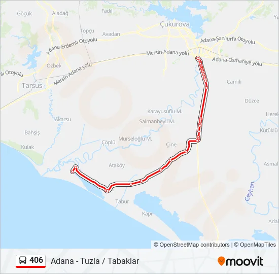 406  Line Map