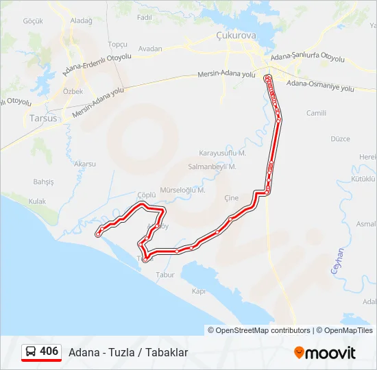 406  Line Map