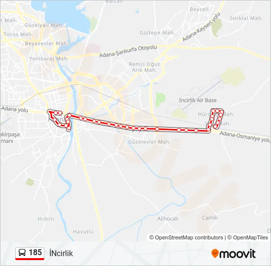 185  Line Map