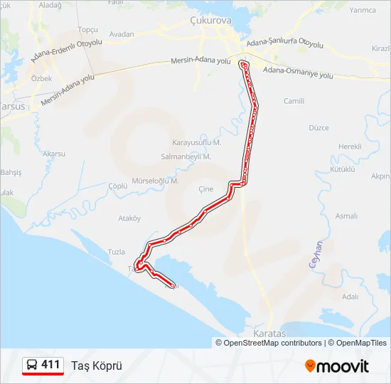 411  Line Map