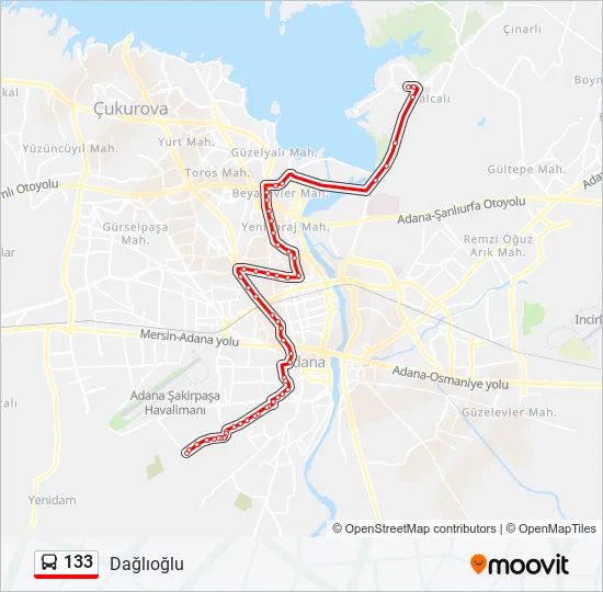 133  Line Map