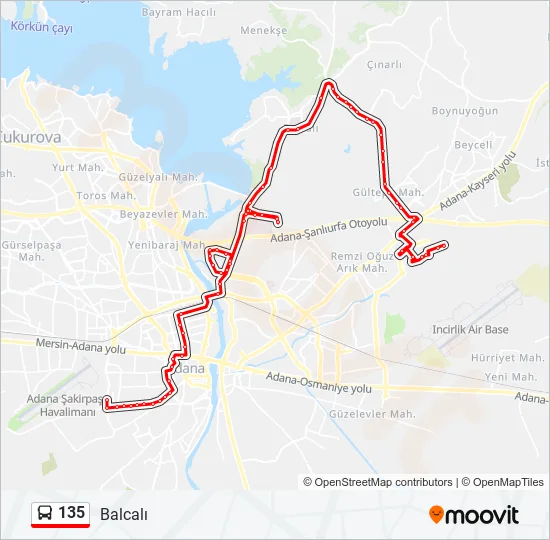 135  Line Map