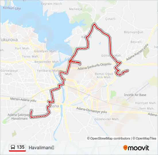 135  Line Map