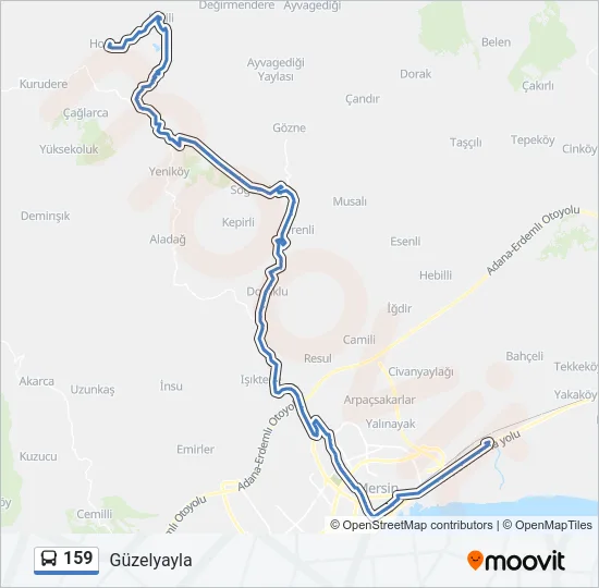 159 Bus Line Map