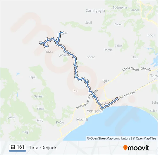 161 Bus Line Map