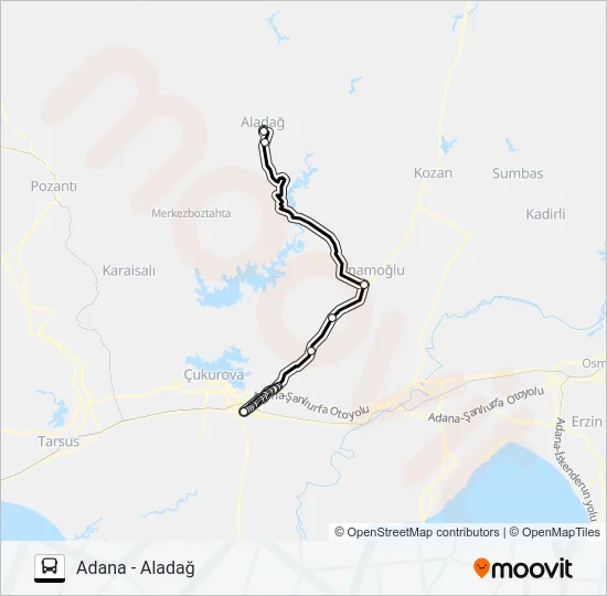 ALADAĞ KOOP Bus Line Map
