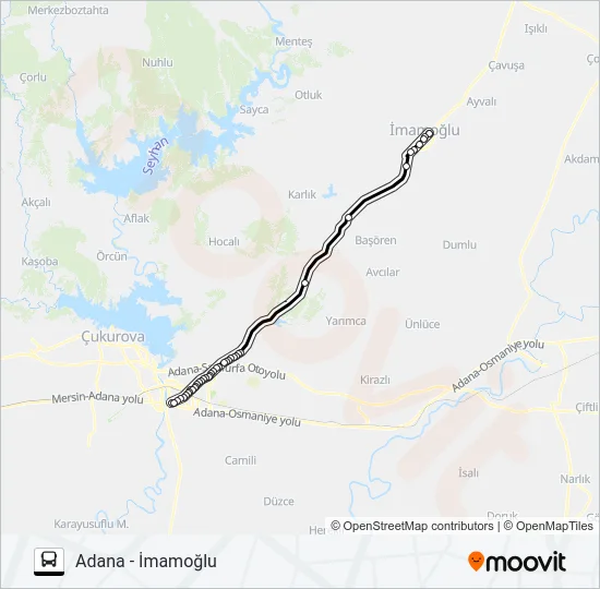 İMAMOĞLU KOOP Bus Line Map