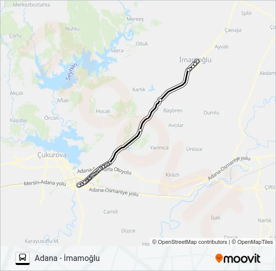 İMAMOĞLU KOOP Bus Line Map