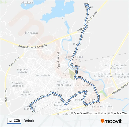 226 Bus Line Map