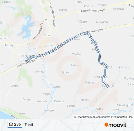 236 Bus Line Map