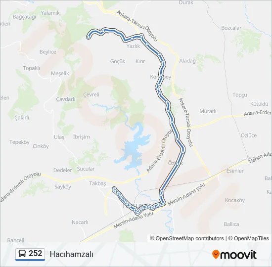 252 Bus Line Map