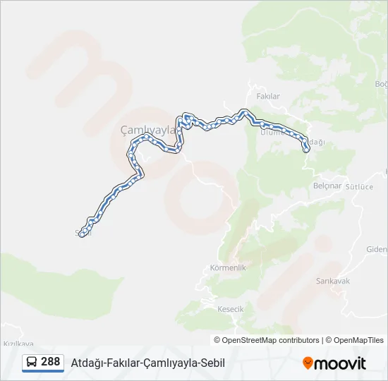 288 Bus Line Map
