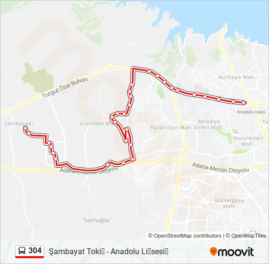 304  Line Map