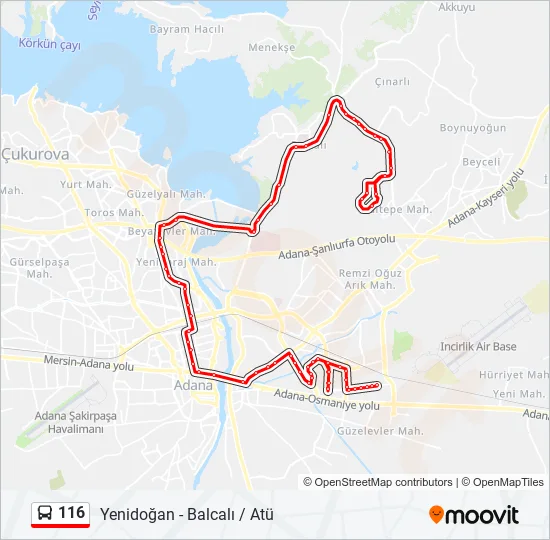 116  Line Map