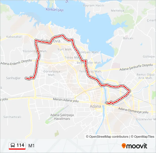 114  Line Map