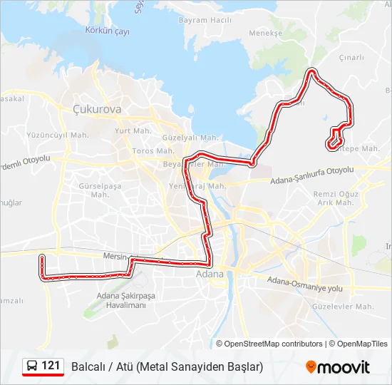 121  Line Map