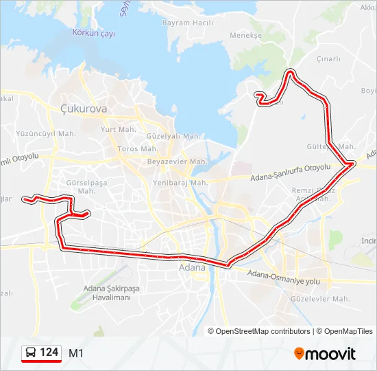 124  Line Map