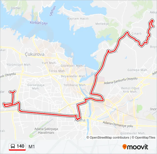 140  Line Map