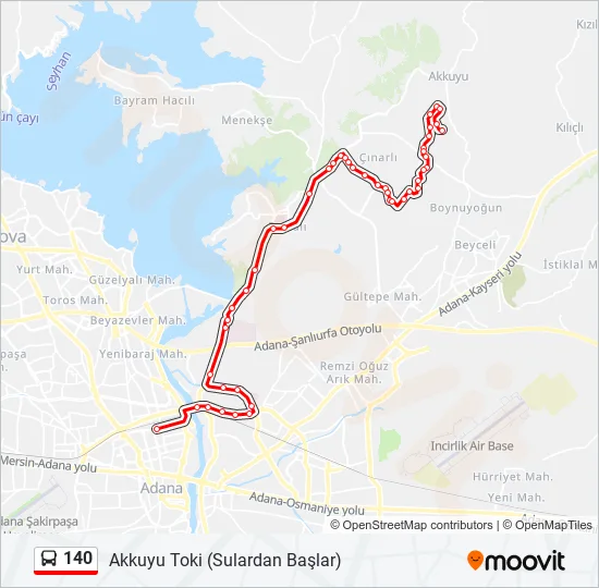 140  Line Map