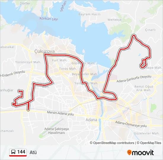 144  Line Map