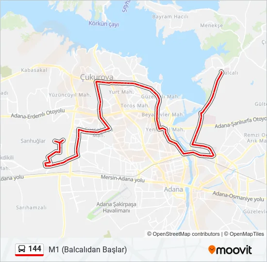 144  Line Map