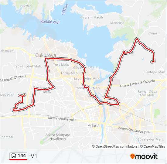 144  Line Map