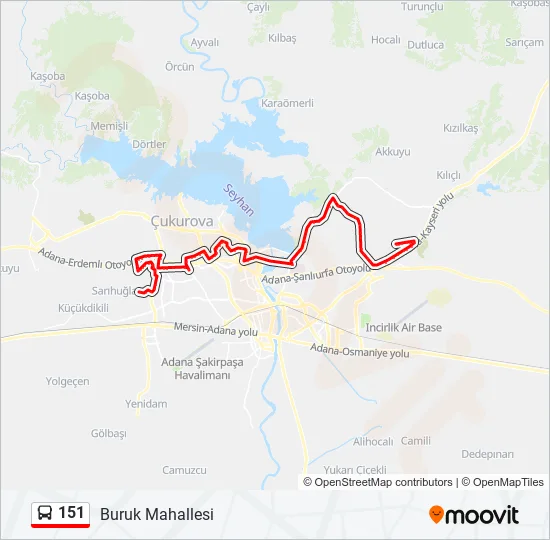 151  Line Map