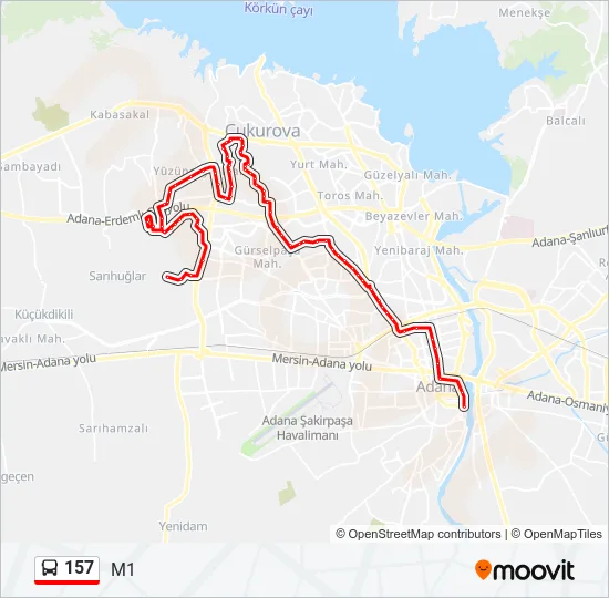 157  Line Map