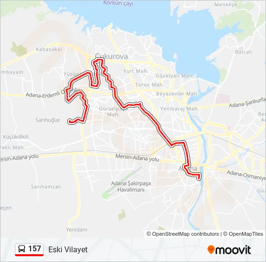 157  Line Map