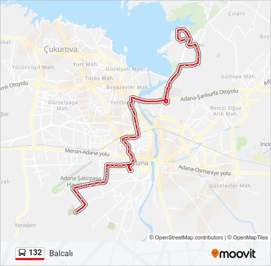132  Line Map