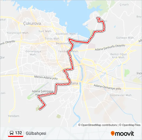 132  Line Map