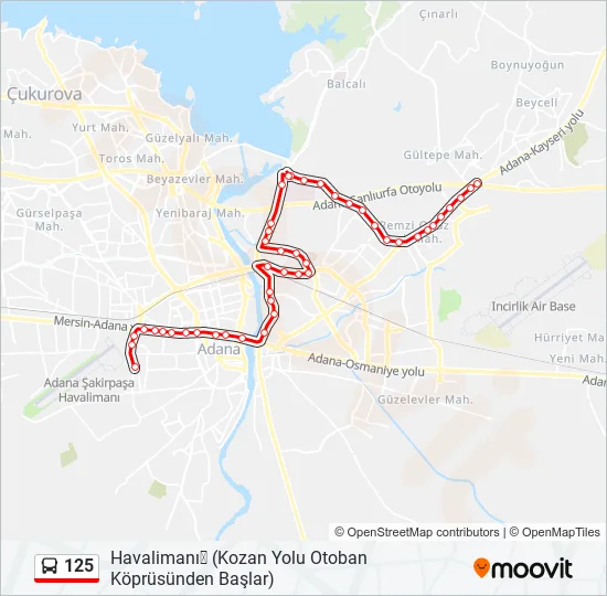 125  Line Map