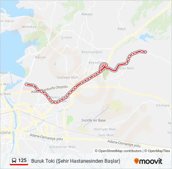 125  Line Map
