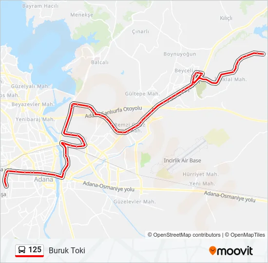125  Line Map