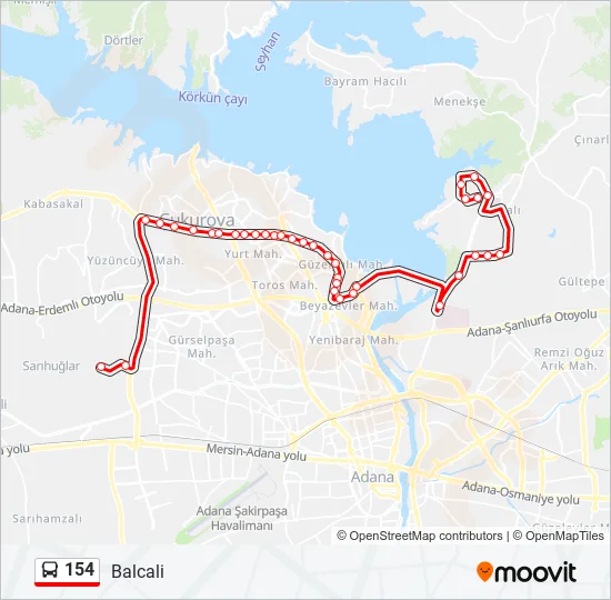 154  Line Map