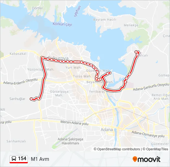 154  Line Map