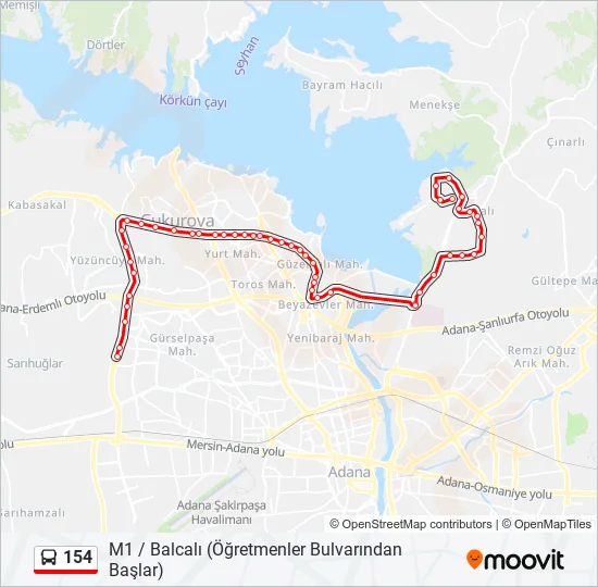 154  Line Map