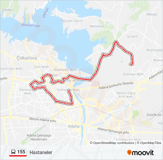 155  Line Map